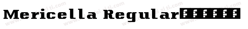 Mericella Regular字体转换